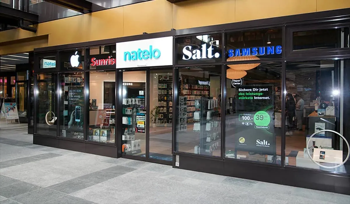 natelo Filiale mit Partnermarken