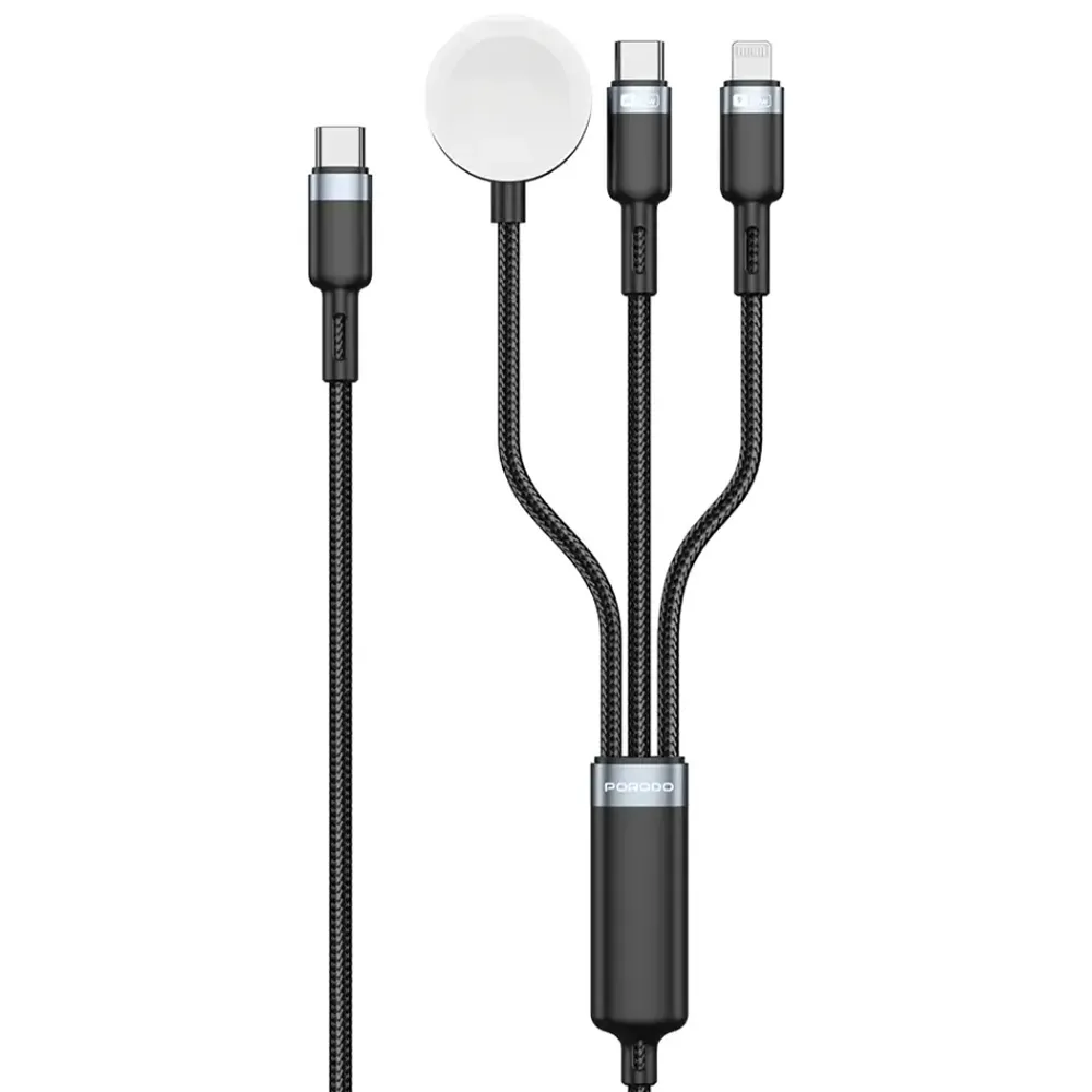 Porodo TrioLink 3-in-1 Ladekabel